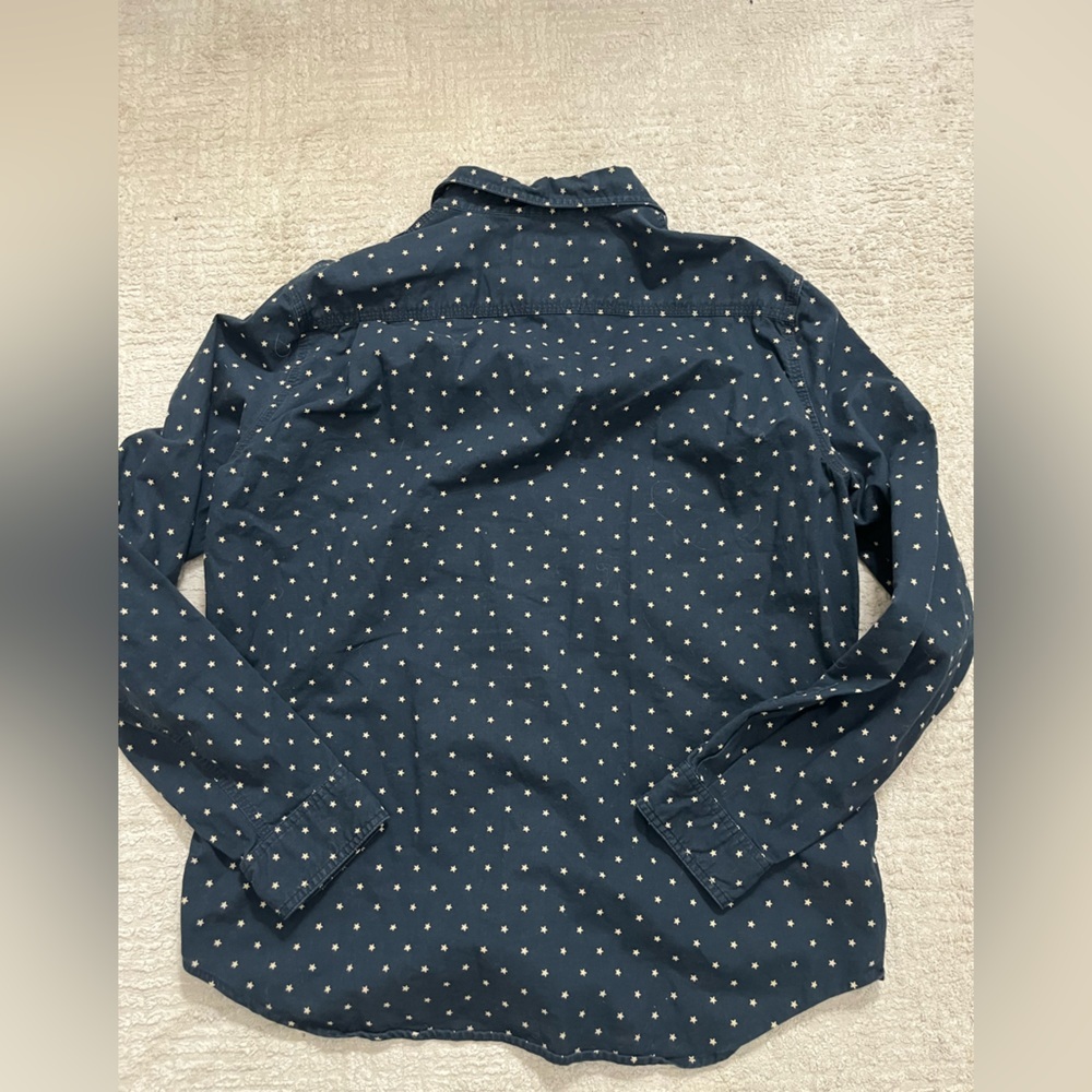 Denim & Supply Ralph Lauren Navy with Stars Button Down Shirt - Picture 8 of 8